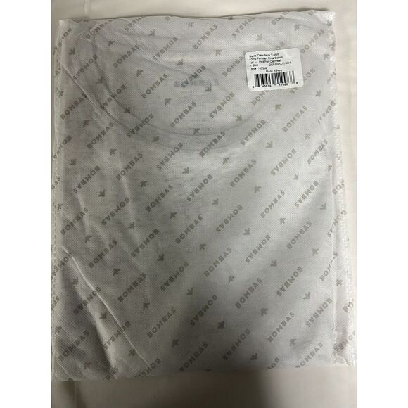 Bombas Bee Better T-Shirt Crew Neck Lot Of 2 Heather Oatmeal Pima Cotton XL - Picture 3 of 5